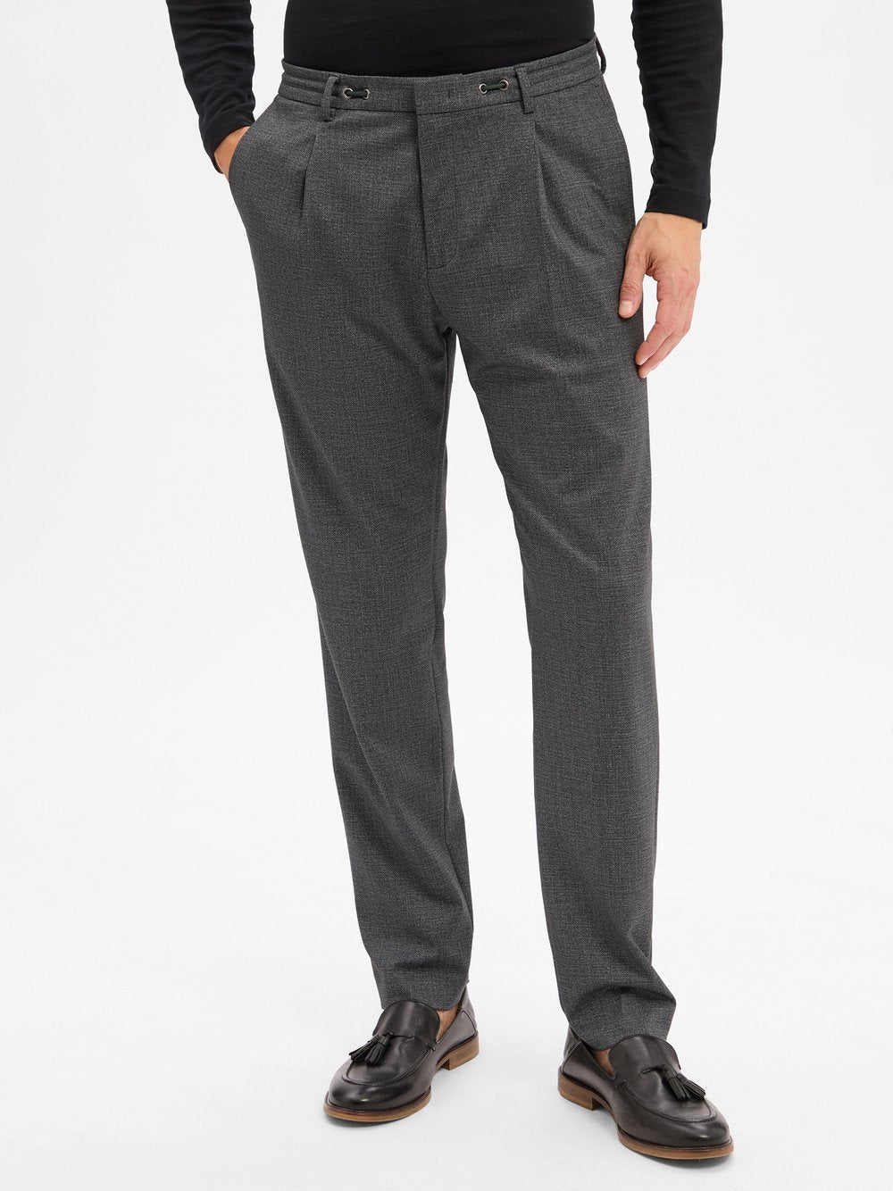 Benvenuto Baukasten-Anzughose Herren Regular Fit meliert