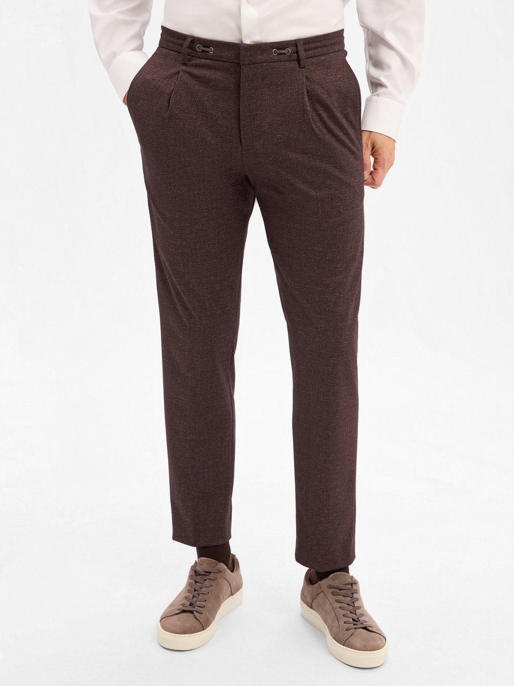 Benvenuto Baukasten-Anzughose Herren Regular Fit meliert