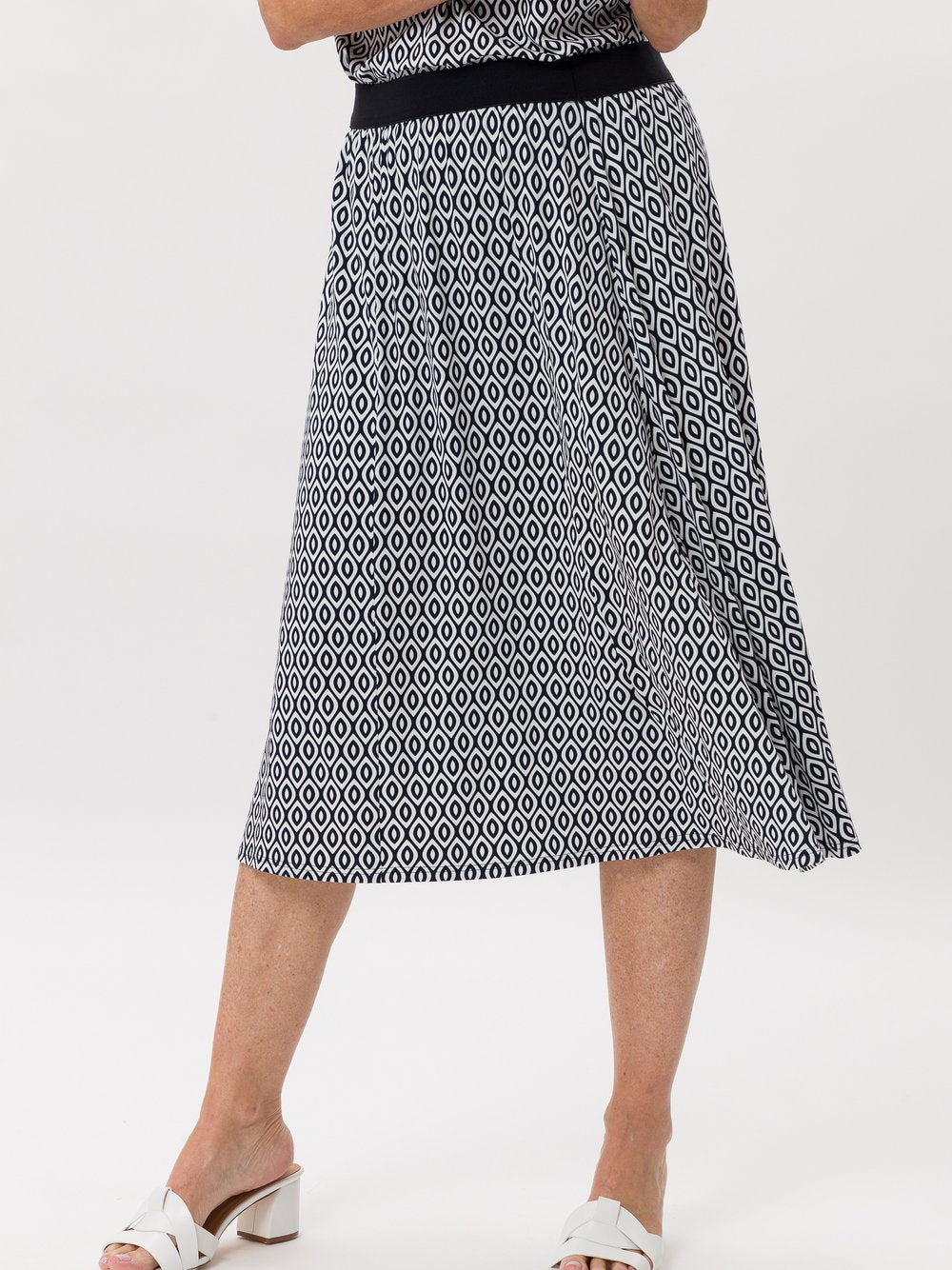 Frank Walder Rock Damen Viskose gemustert