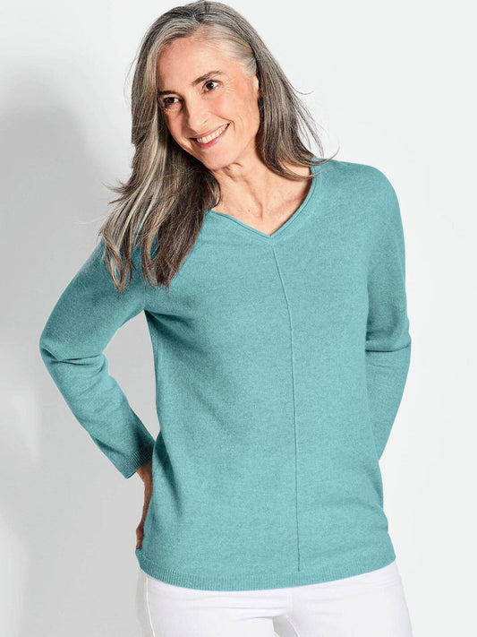 Goldner Kaschmirpullover Damen Cashmere