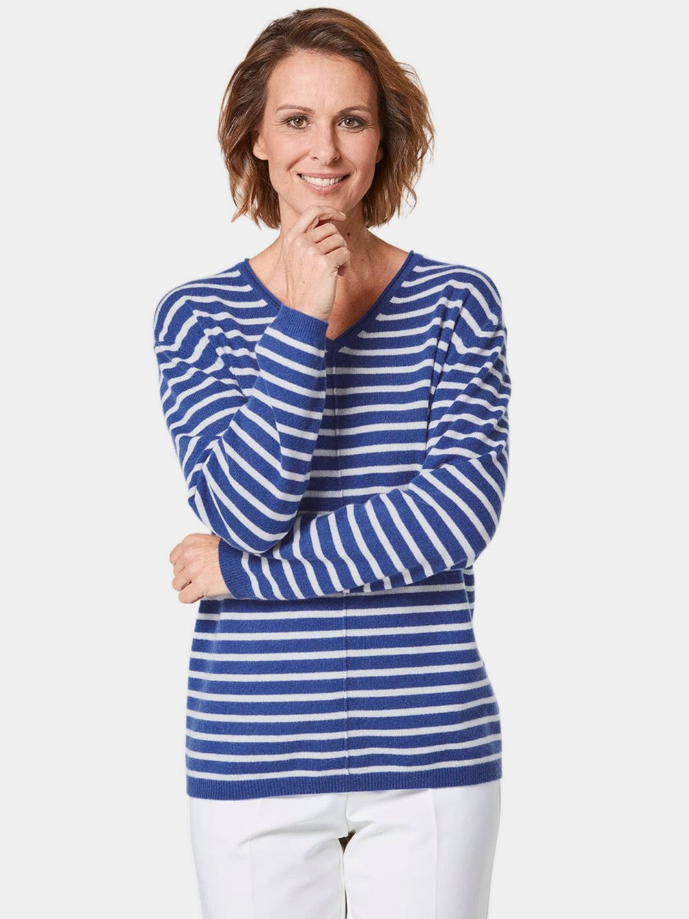 Goldner Kaschmirpullover Damen Cashmere