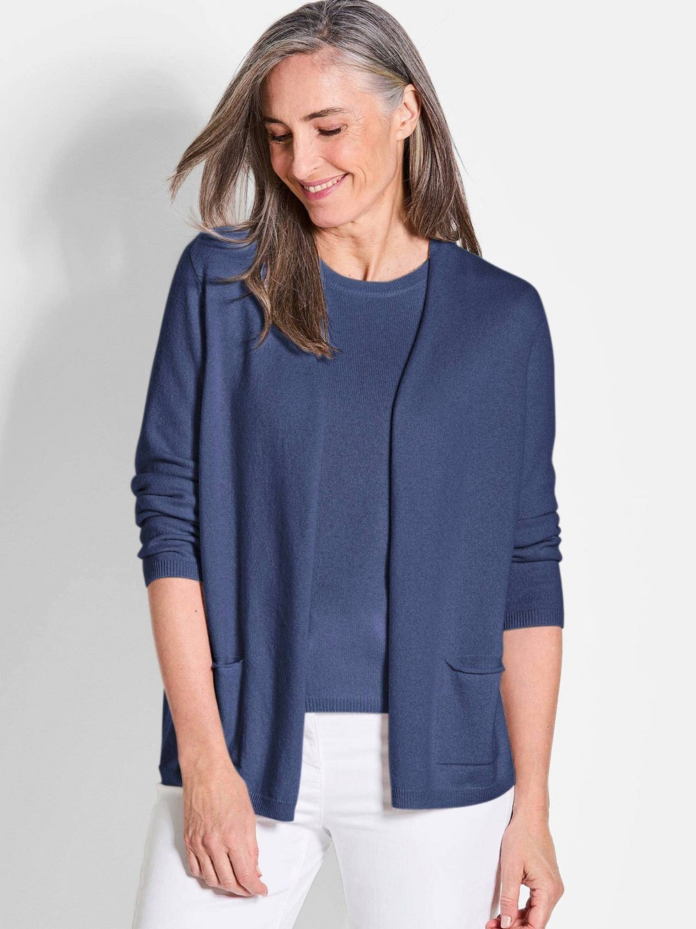 Goldner Kaschmirstrickjacke Damen Cashmere