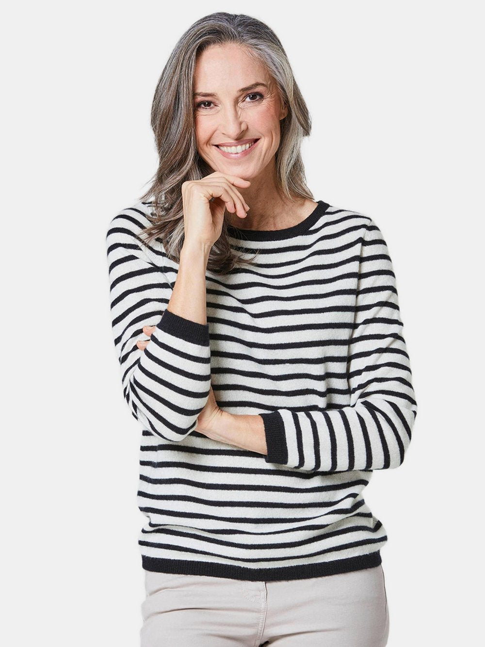 Goldner Kaschmirpullover Damen Cashmere