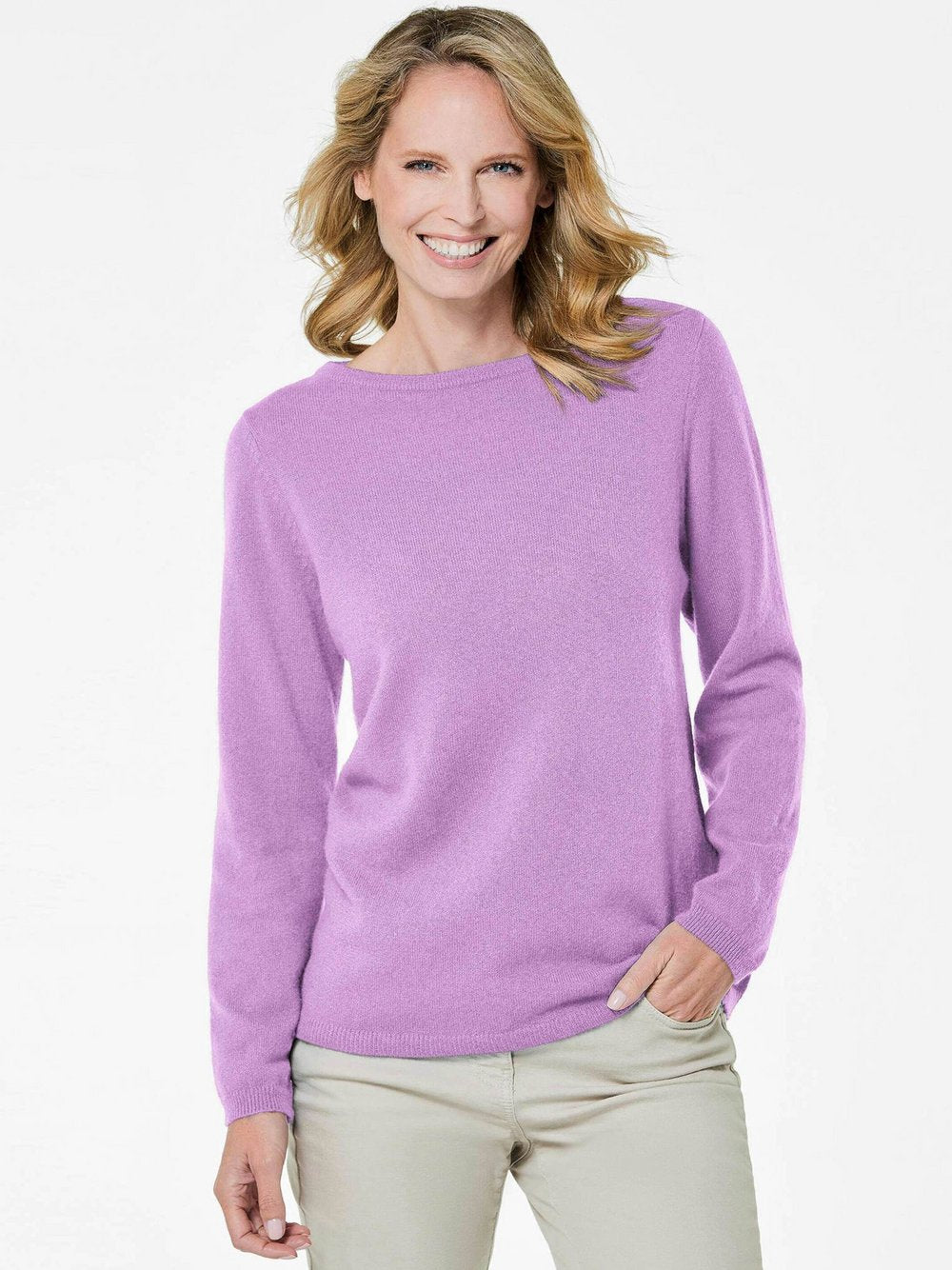 Goldner Kaschmirpullover Damen Cashmere