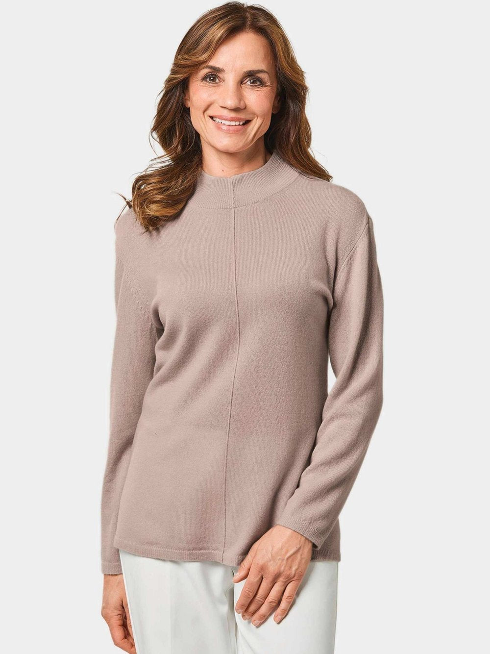 Goldner Kaschmirpullover Damen Cashmere
