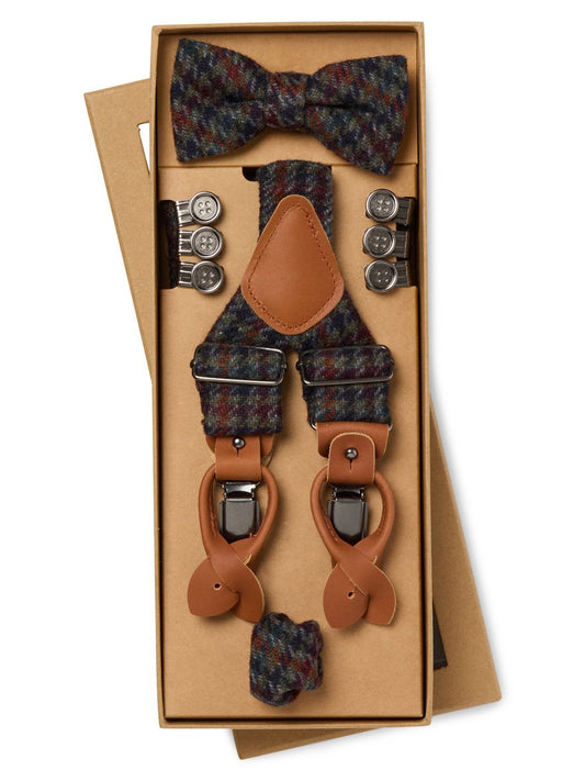 Finshley & Harding London Accessoire-Set Herren kariert