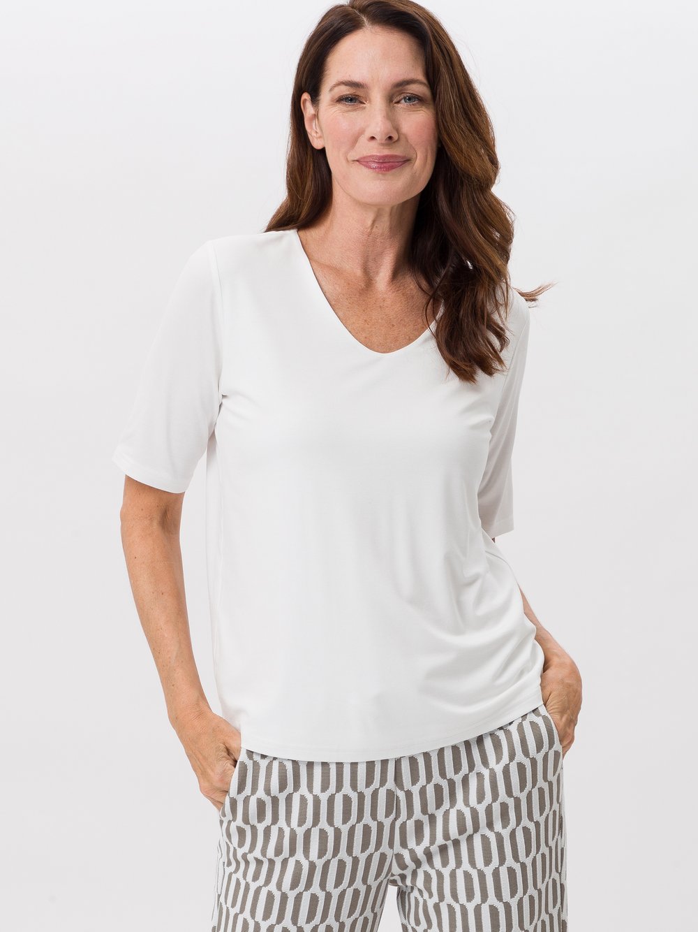 Frank Walder Kurzarmshirt Damen Viskose