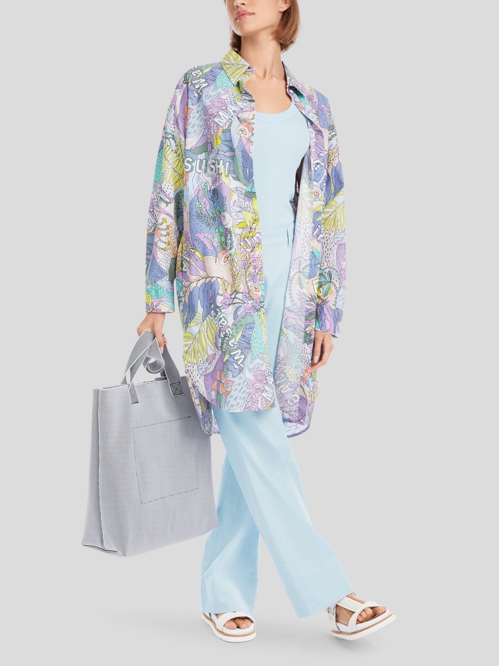 Marc Cain Kleid Damen Baumwolle gemustert