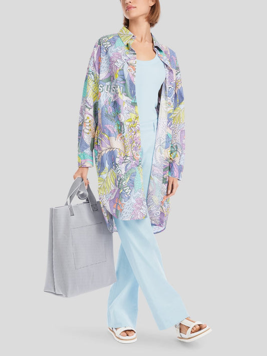 Marc Cain Kleid Damen Baumwolle gemustert