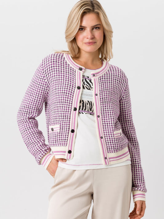 TUZZI Strickjacke Damen Baumwolle gemustert
