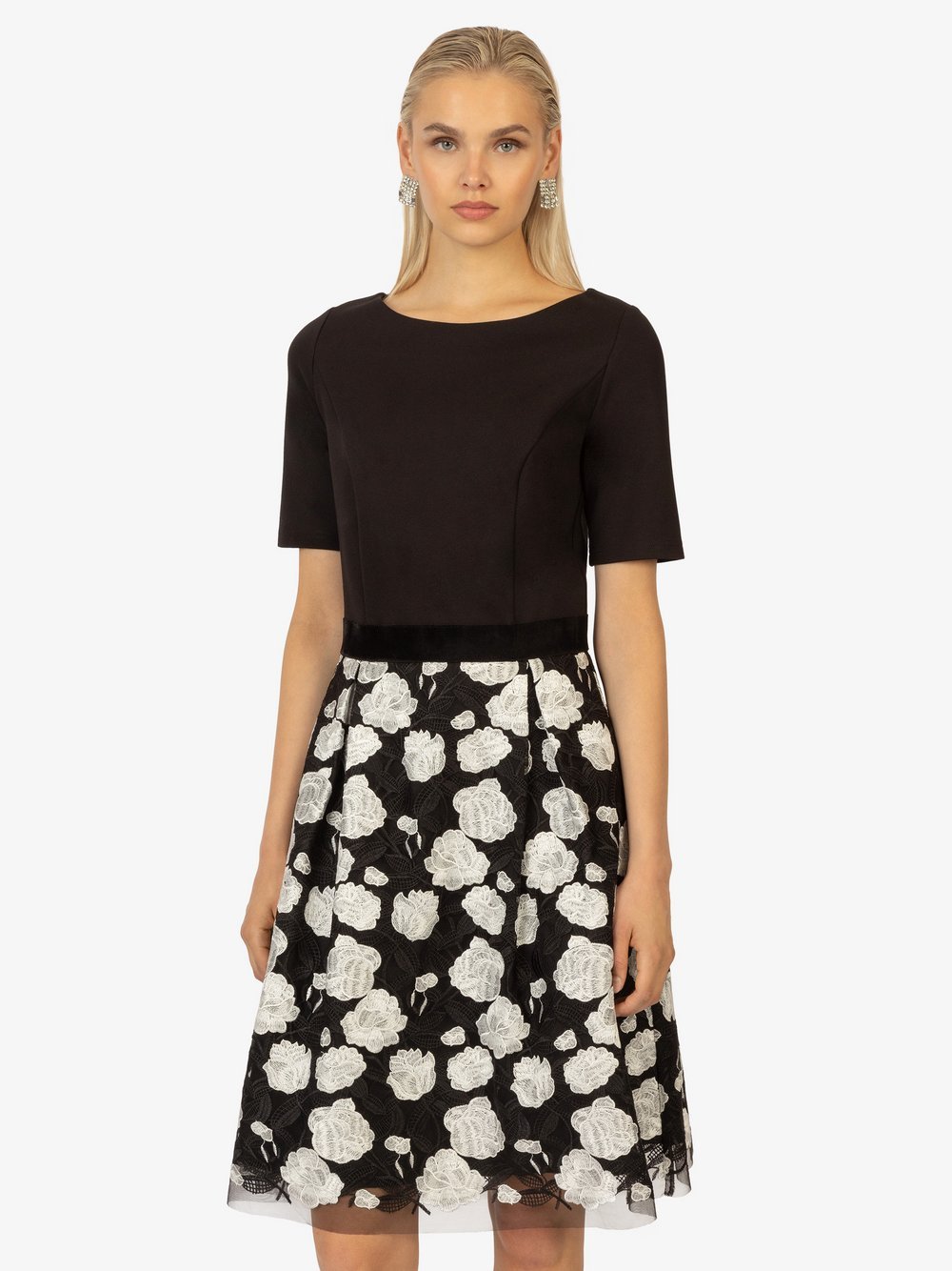 Kraimod Cocktailkleid Damen Viskose gemustert