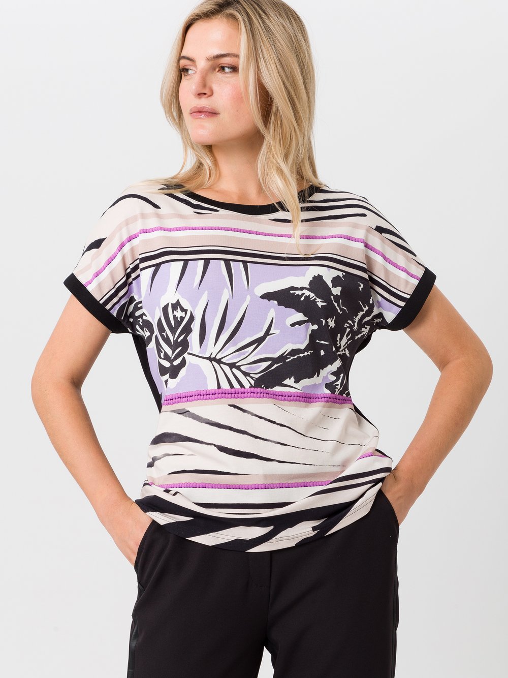 TUZZI Shirt Damen Modal gemustert