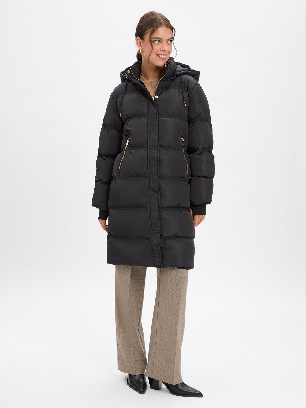 Neo Noir Steppmantel Damen