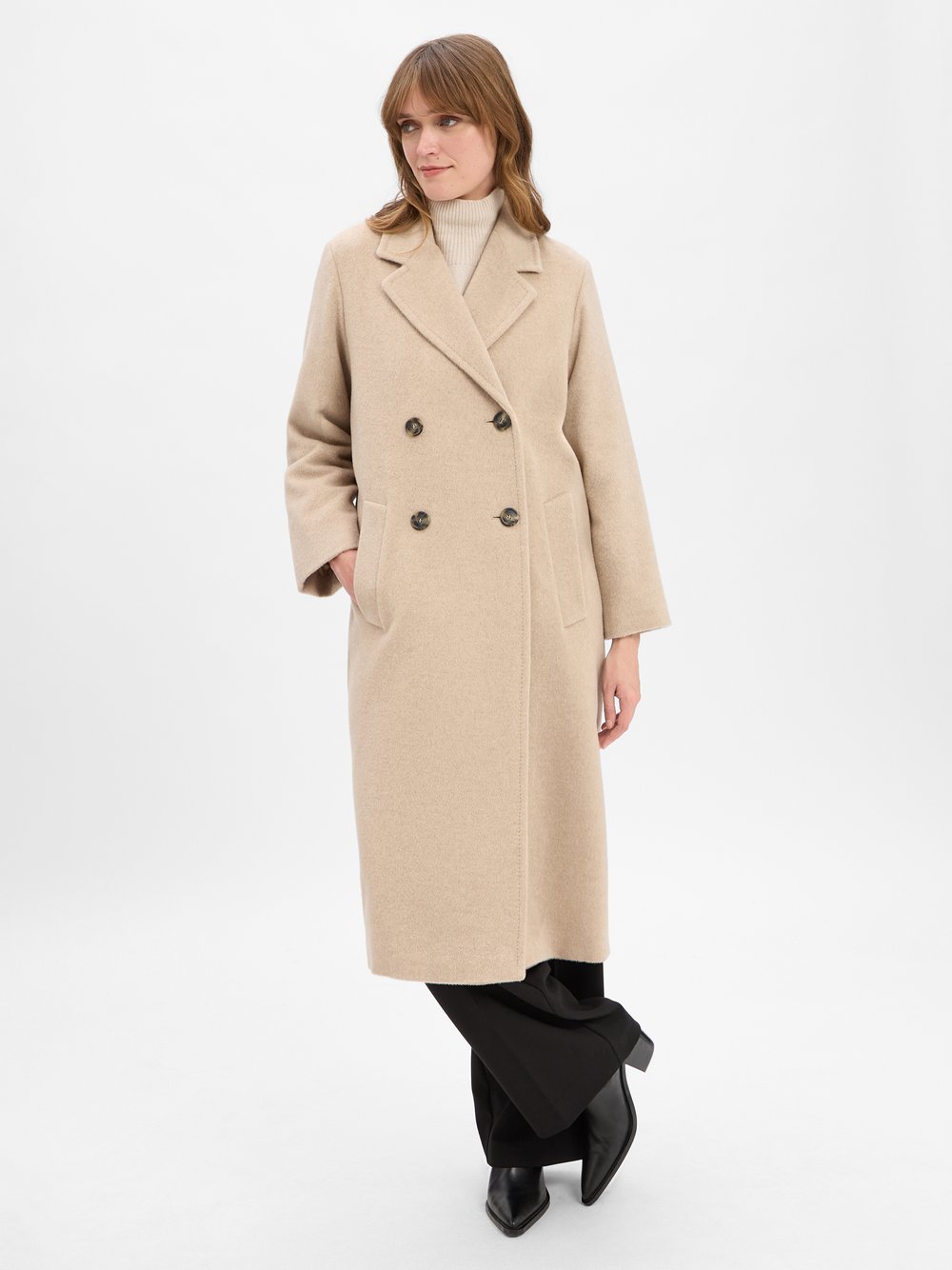 Weekend Max Mara Wollmantel mit Alpaka- und Mohair-Anteil Damen Wolle
