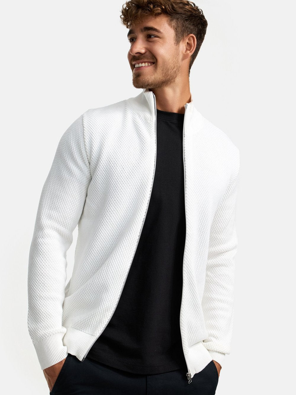 Kronstadt Strickjacke Herren Baumwolle