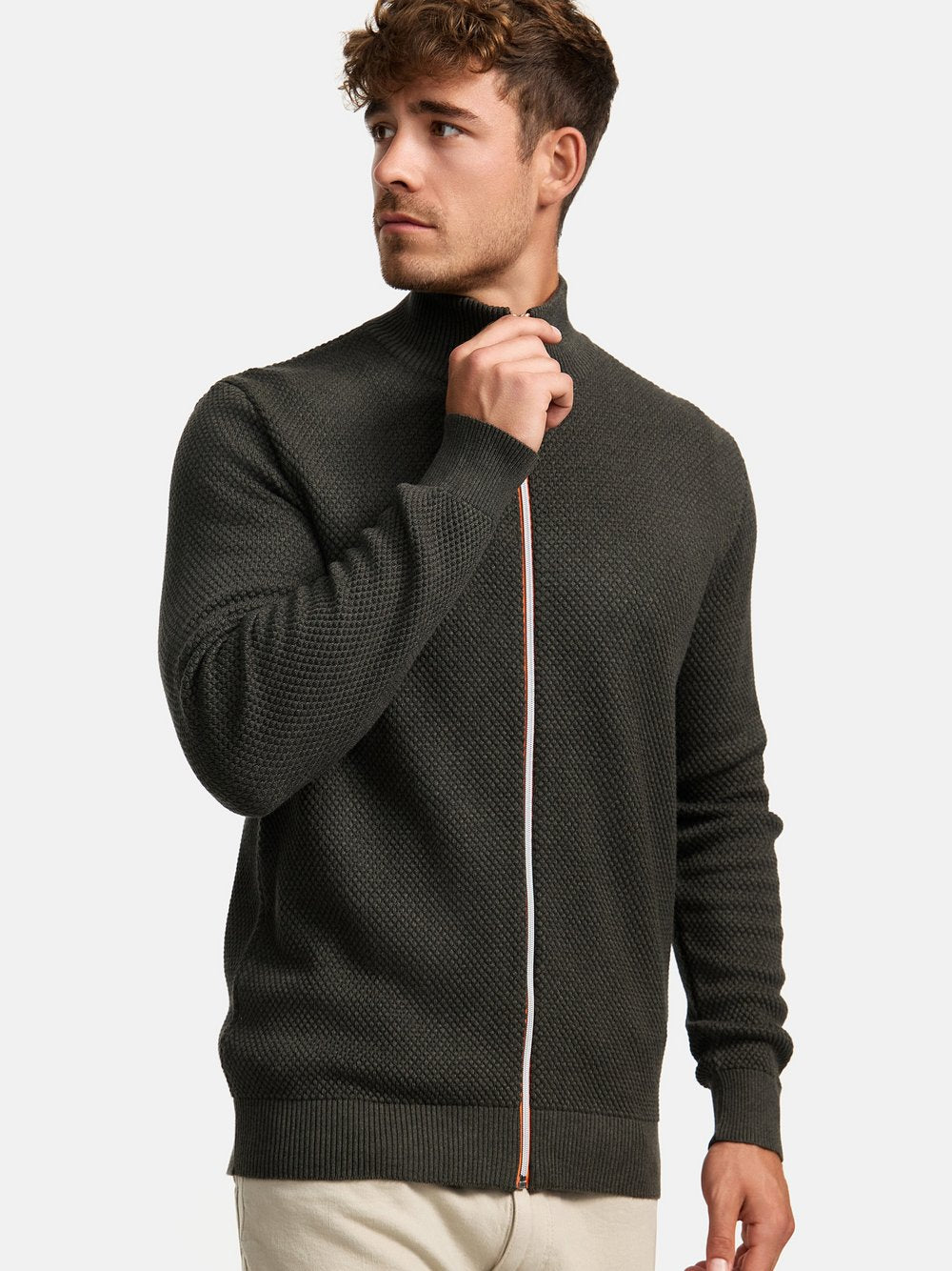 Kronstadt Strickjacke Herren Baumwolle