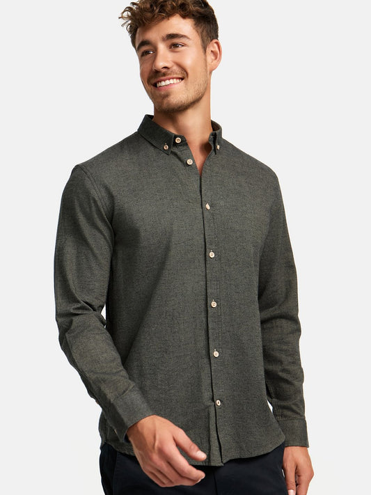 Kronstadt Hemd Langarm Herren Regular Fit Baumwolle