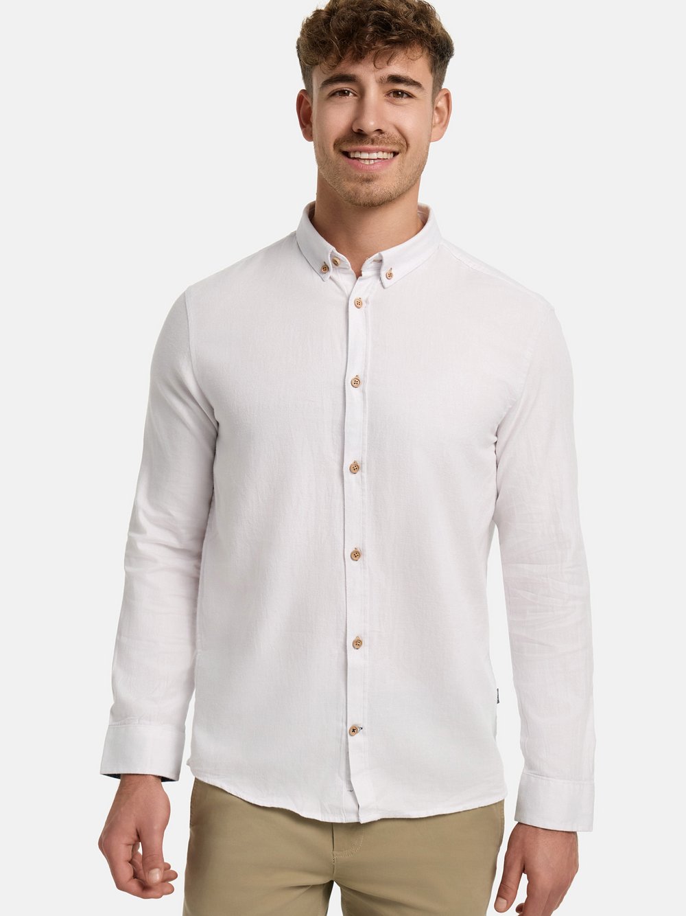 Kronstadt Hemd Langarm Herren Regular Fit Baumwolle