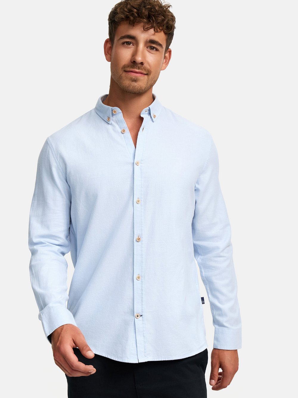 Kronstadt Hemd Langarm Herren Regular Fit Baumwolle