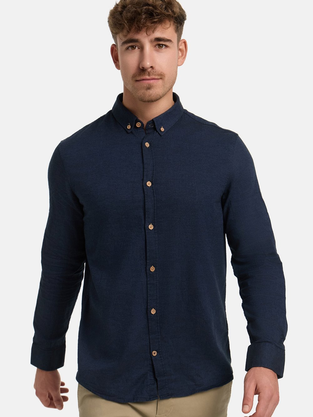 Kronstadt Hemd Langarm Herren Regular Fit Baumwolle