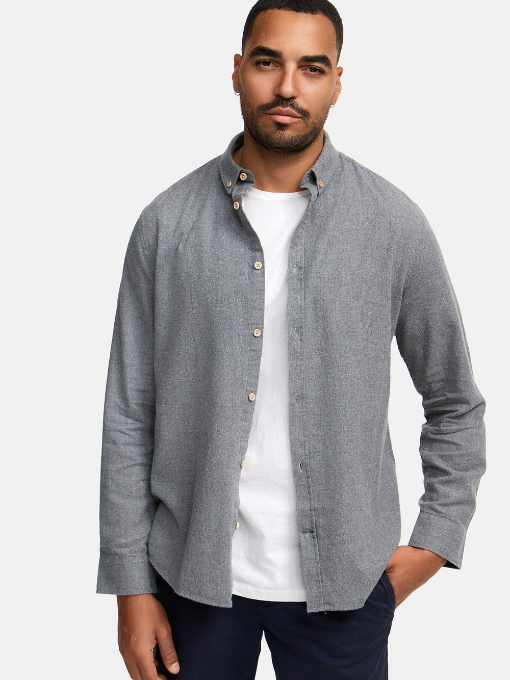 Kronstadt Hemd Langarm Herren Regular Fit Baumwolle