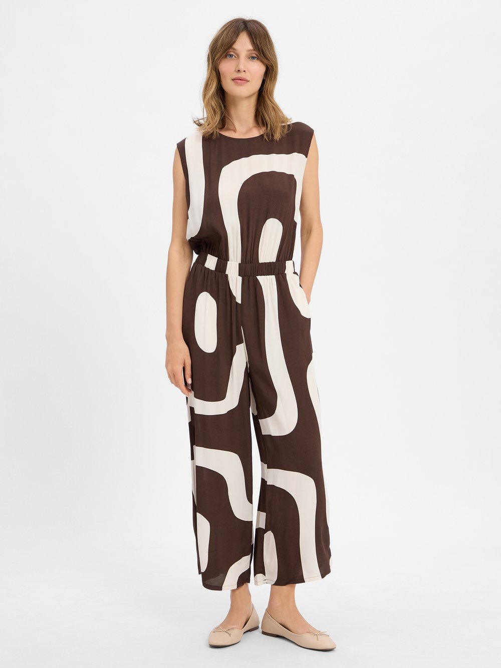 Someday Jumpsuit Damen Viskose gemustert