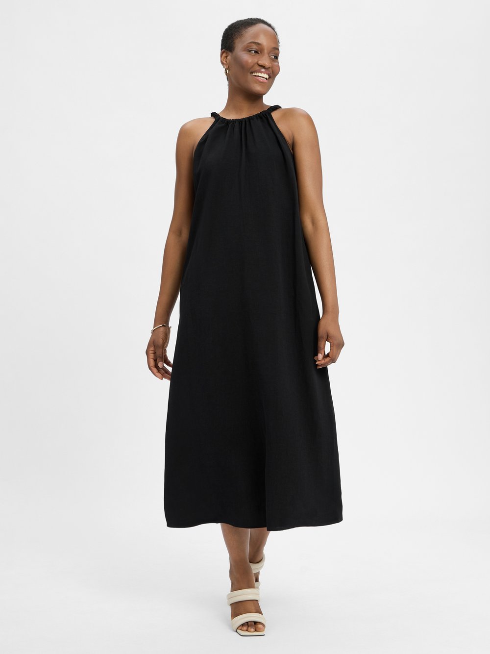 Someday Maxikleid mit Leinen-Anteil Damen Viskose