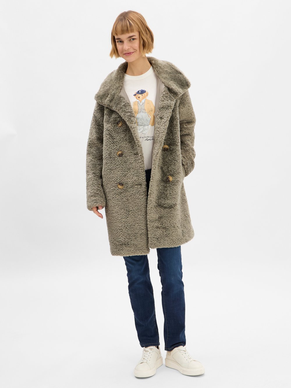 Marie Lund Teddy-Kurzmantel Damen