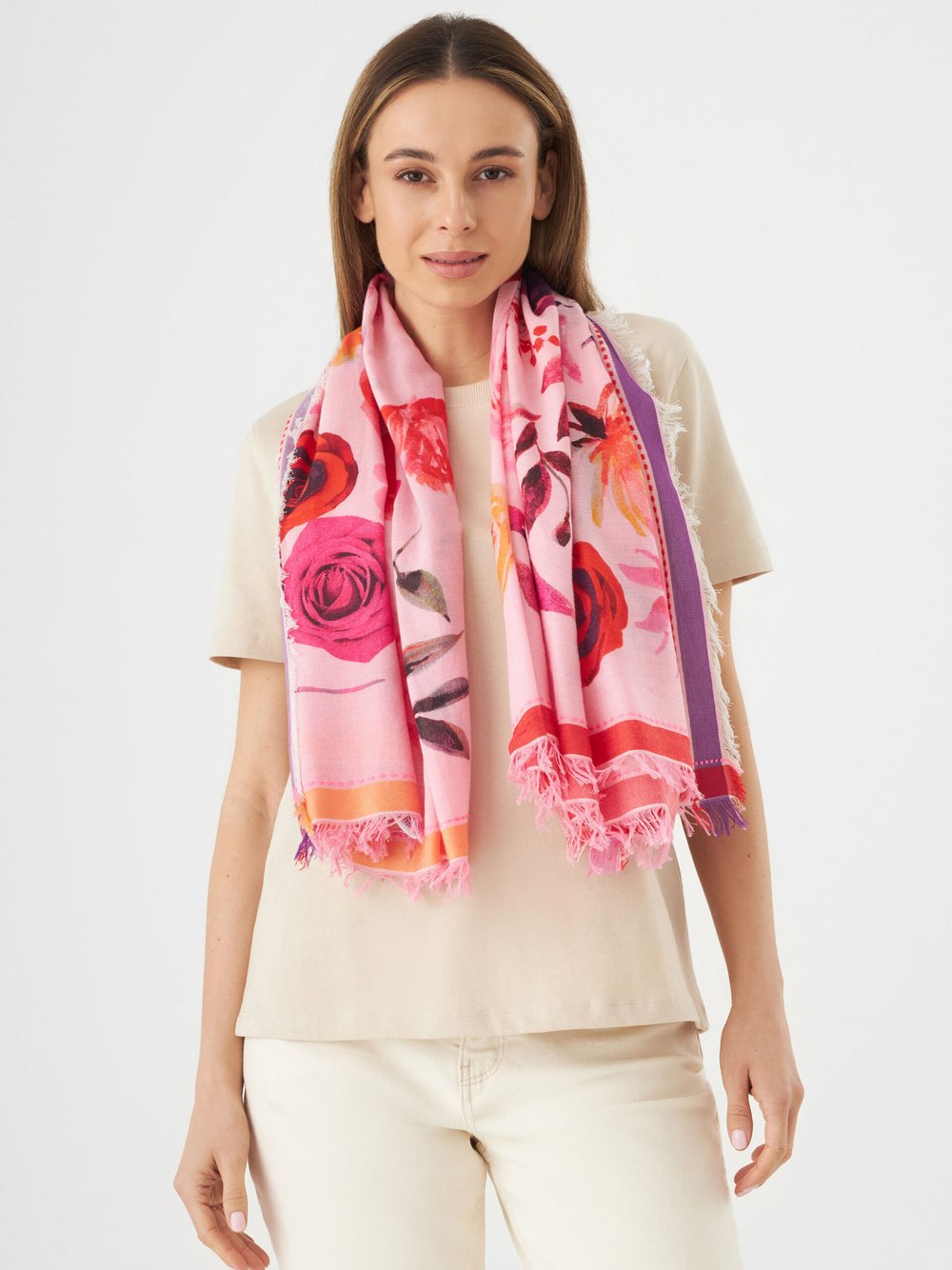 Codello Tuch Damen Baumwolle gemustert