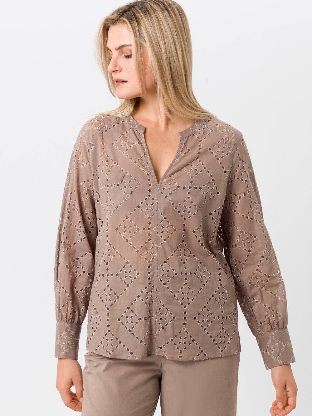 TUZZI Langarmbluse Damen Baumwolle