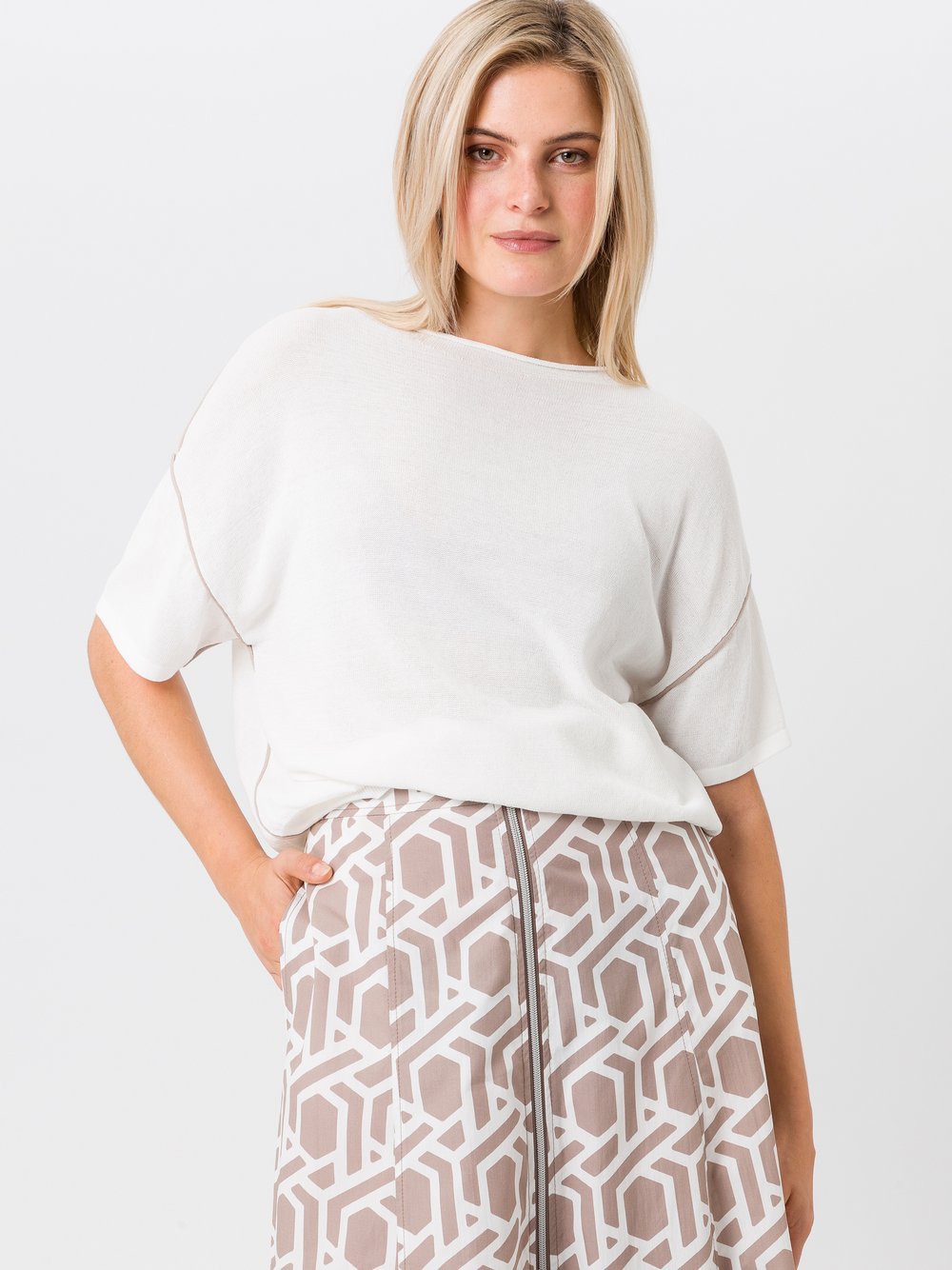 TUZZI Strickpullover Damen Baumwolle