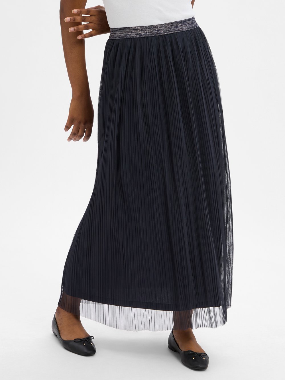 Nümph Maxi-Plisseerock Damen