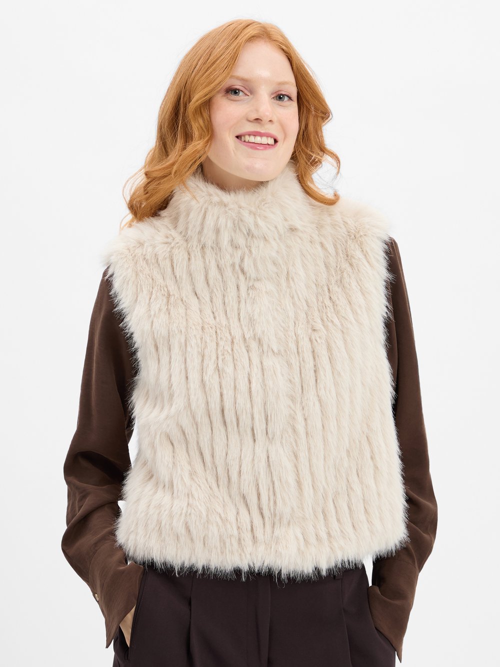 Rino & Pelle Weste aus Kunstfell Damen