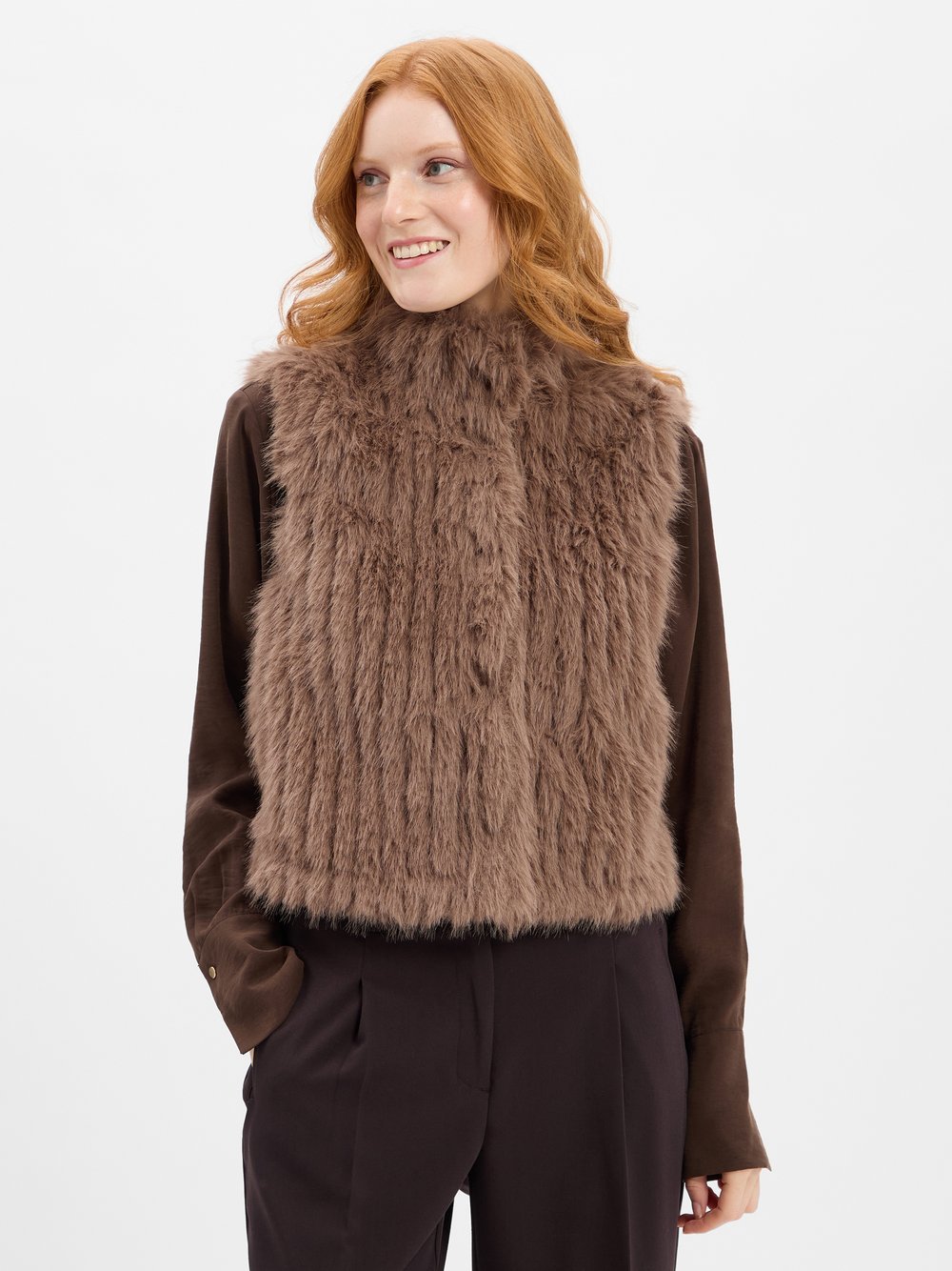 Rino & Pelle Weste aus Kunstfell Damen