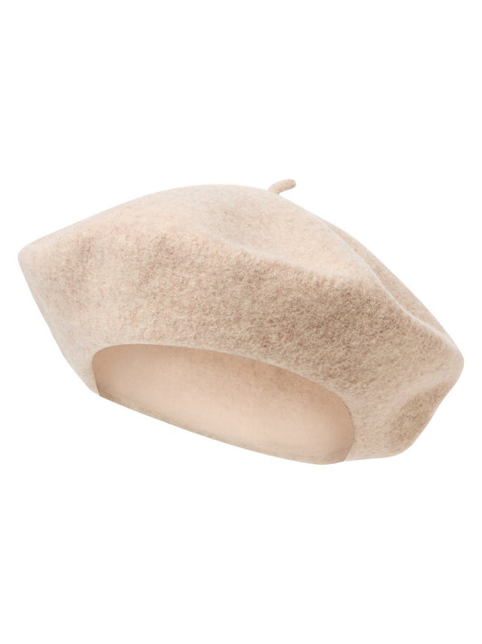 Loevenich Baskenmütze aus Wolle Damen meliert