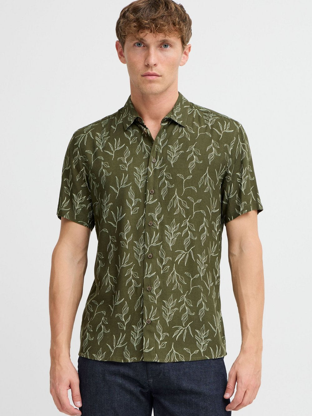 BLEND Kurzarmhemd Herren Regular Fit