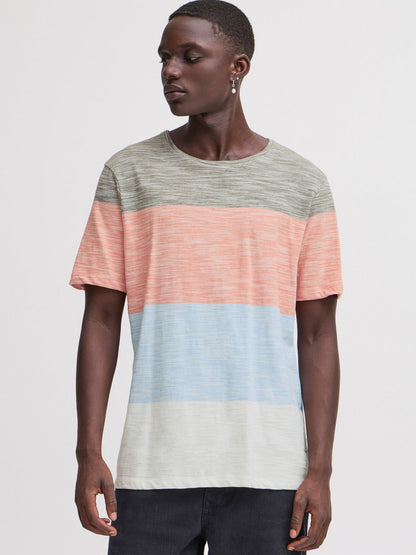 BLEND T-Shirt Herren Baumwolle gemustert