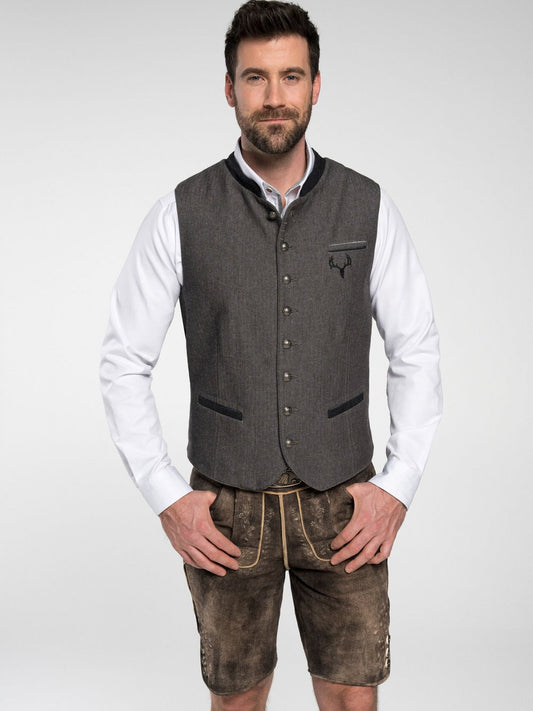 Spieth & Wenksy Trachtenweste Herren Baumwolle gemustert