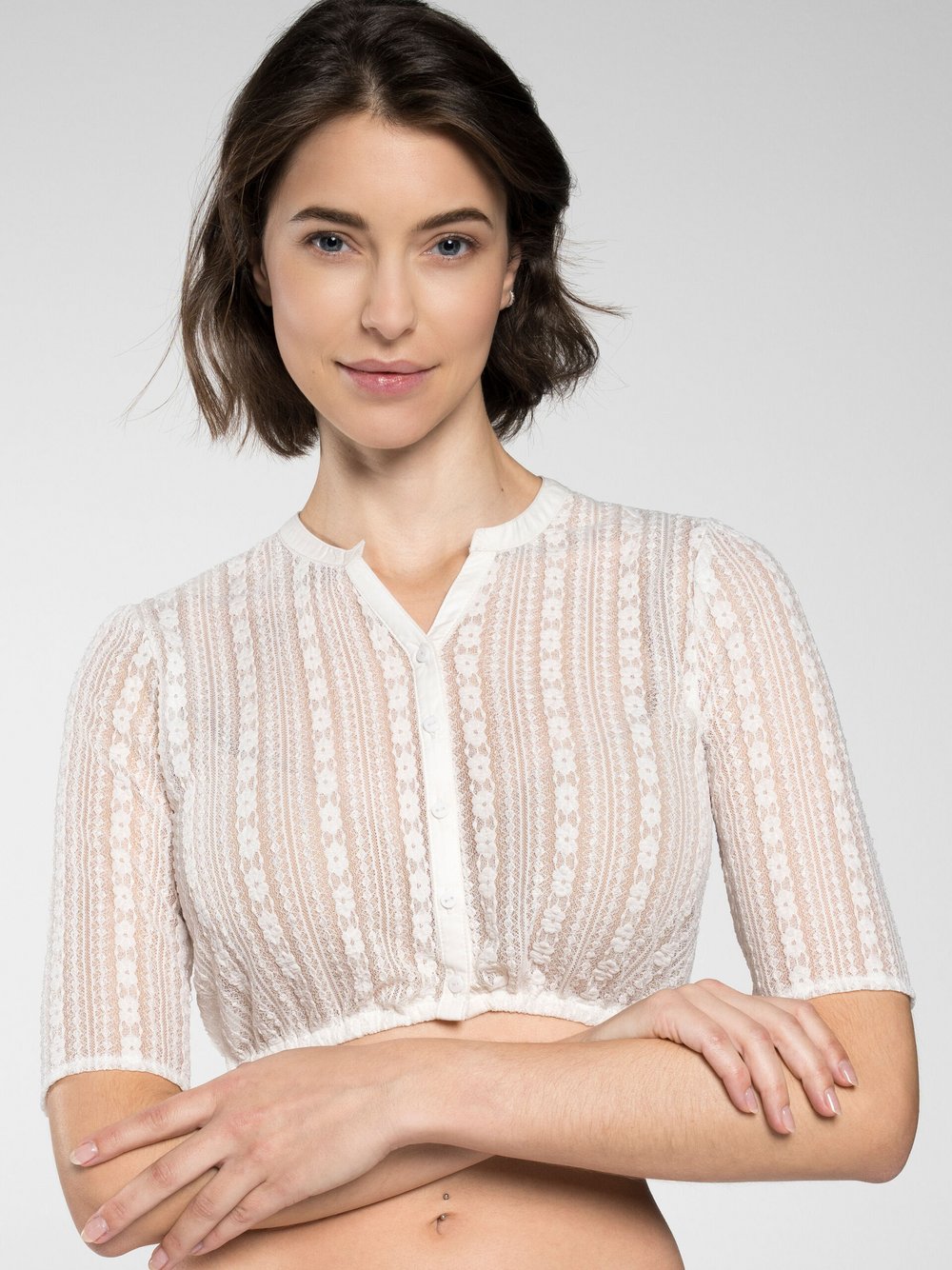 Spieth & Wenksy Dirndlblusen Damen Polyamid gemustert