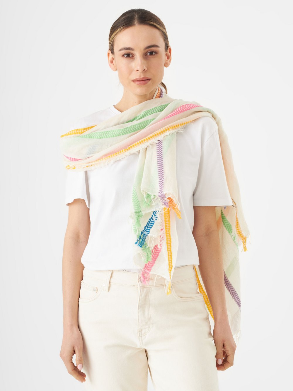 Codello Schal Damen Baumwolle gestreift