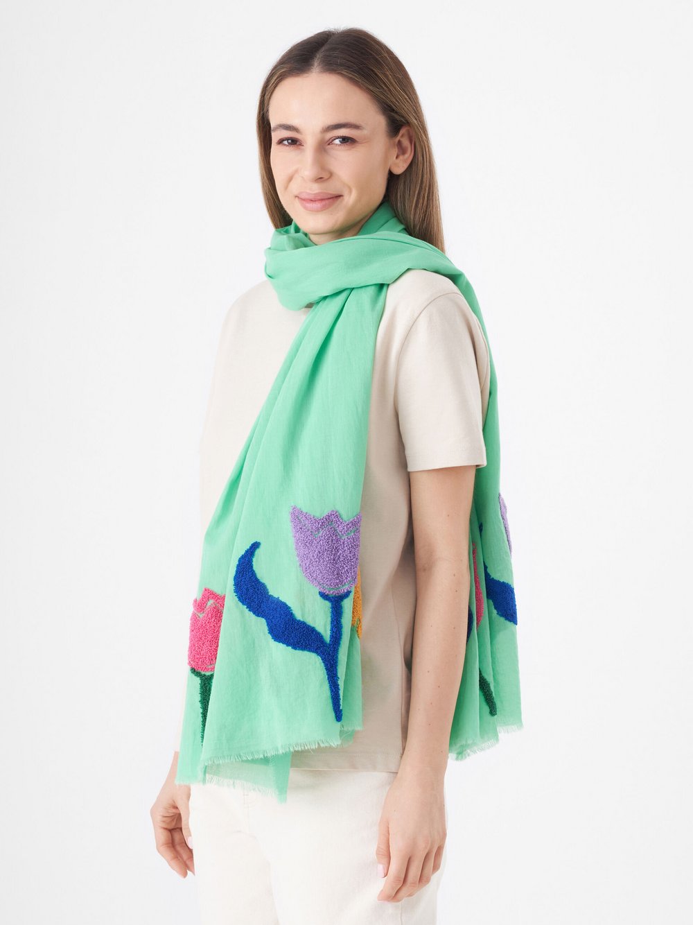 Codello Schal Damen Baumwolle gemustert