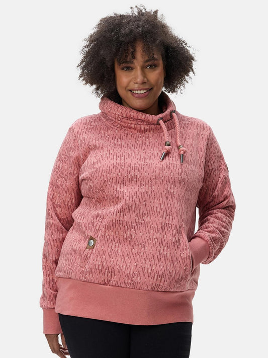 Ragwear Rollkragenpullover Damen Baumwolle gemustert