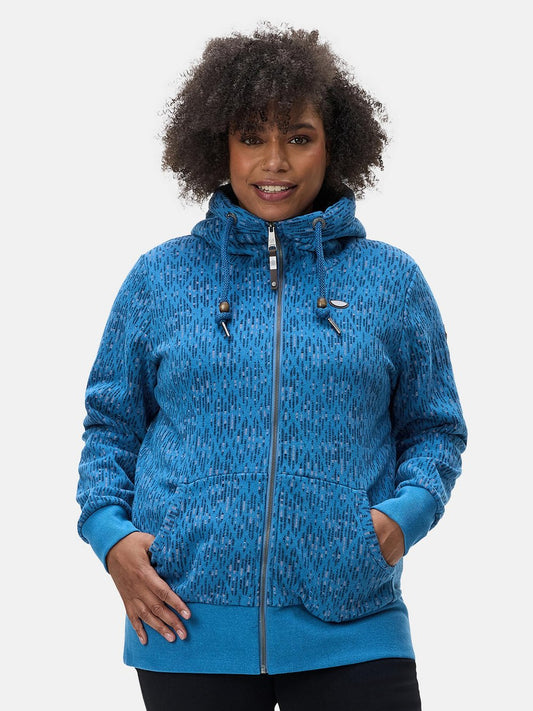 Ragwear Sweatjacke Damen Baumwolle gemustert