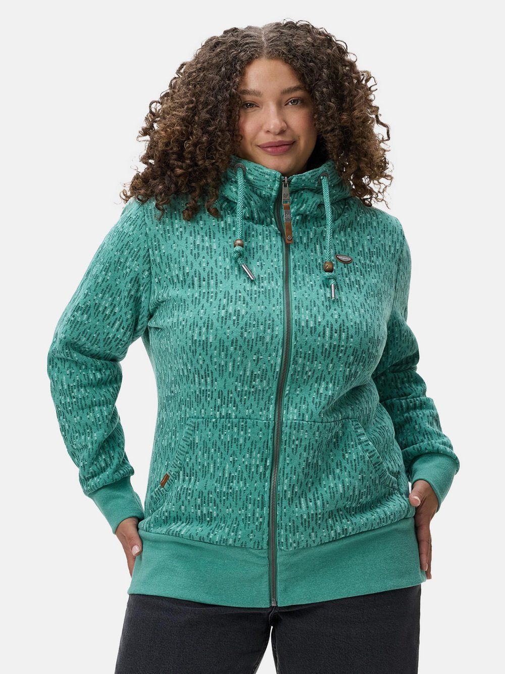 Ragwear Sweatjacke Damen Baumwolle gemustert