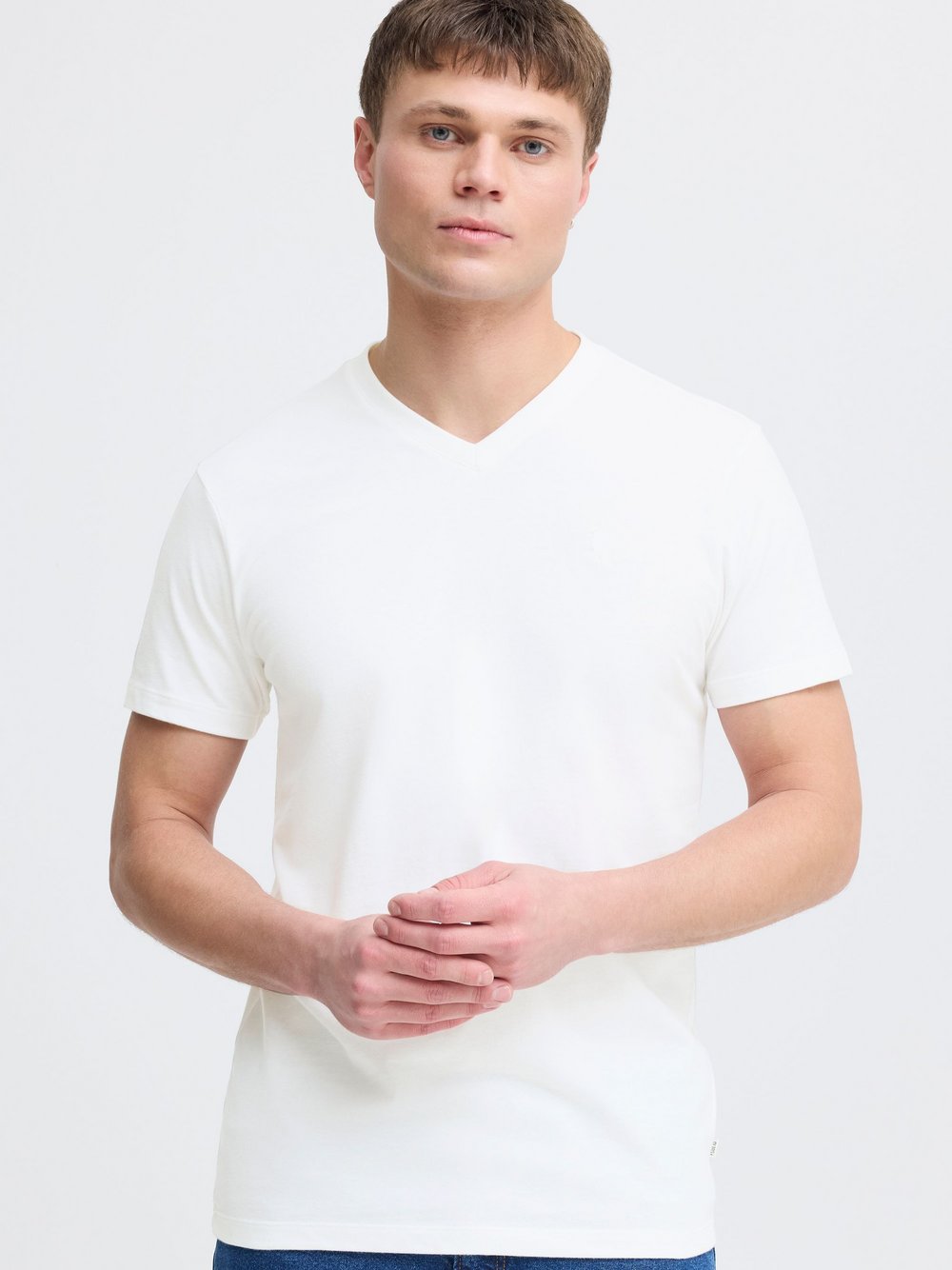 Solid V-Shirt Herren Textil