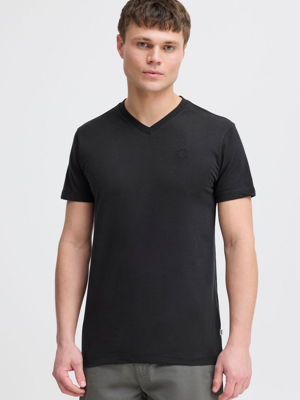Solid V-Shirt Herren Textil
