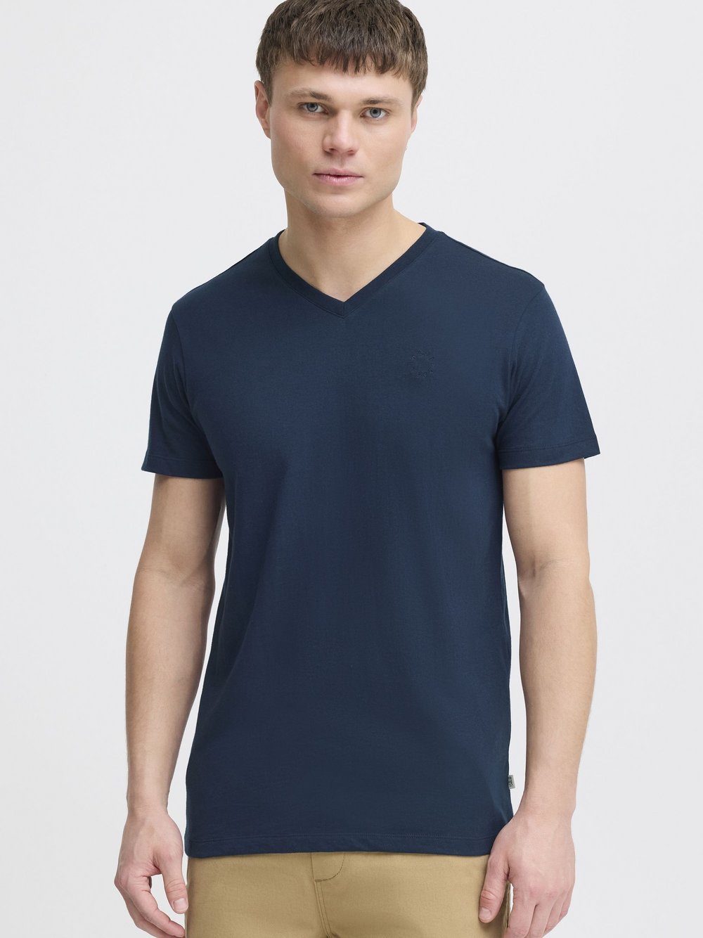 Solid V-Shirt Herren Textil