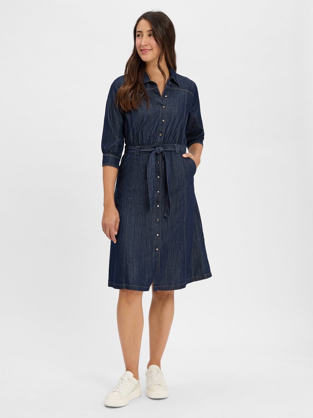 Marie Lund Denim-Blusenkleid Damen Baumwolle