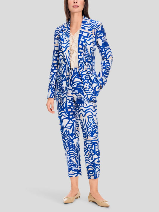 Marc Cain Blazer Damen Viskose gemustert