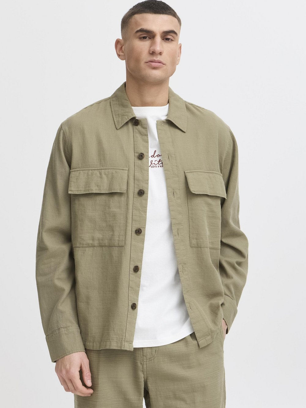 BLEND Langarmhemd Herren Regular Fit